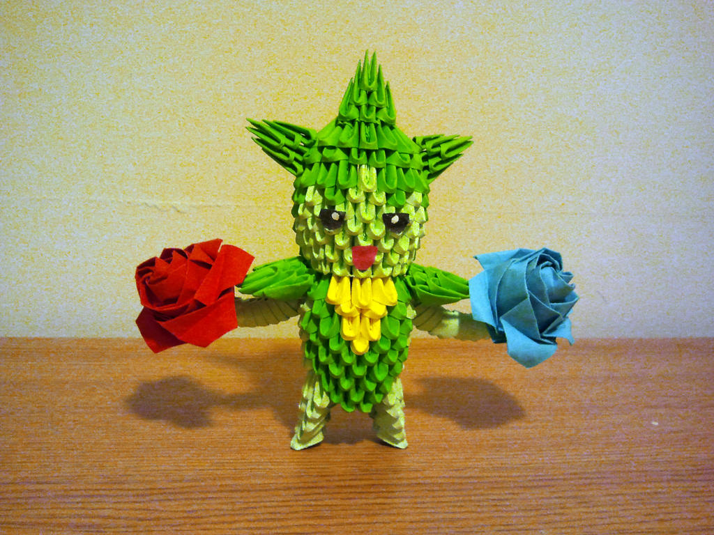 3D Origami Roselia