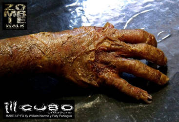 ZOMBIE MALE HAND, make up FX