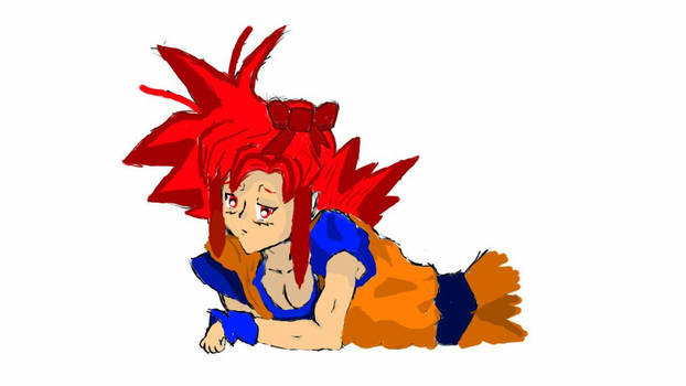 Female Goku SSJG/Goki SSJG/Rikuu SSJG