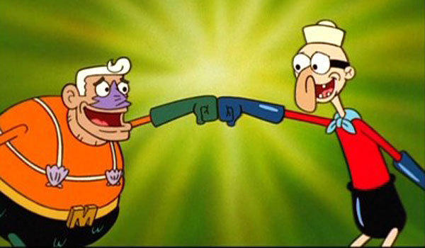 Mermaid Man and Barnacle Boy to Death Battle! AWAY by Unserious-Sam on