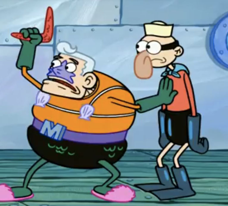 Mermaid Man and Barnacle Boy to Death Battle! AWAY by Unserious-Sam on