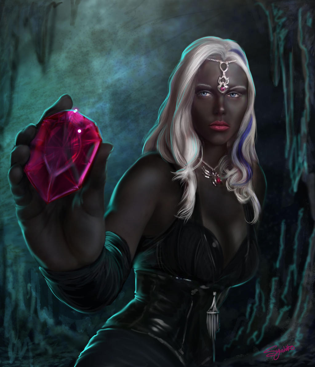 Dark Skin Elf mother