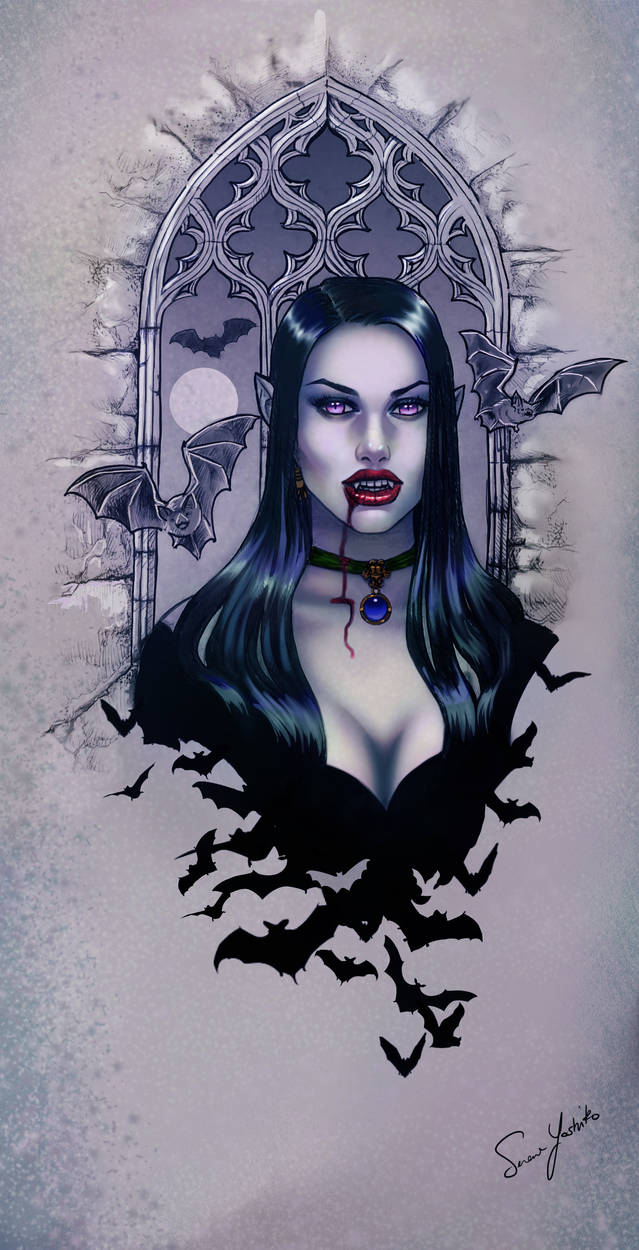 vampire temptress tattoo design by SYoshiko on DeviantArt