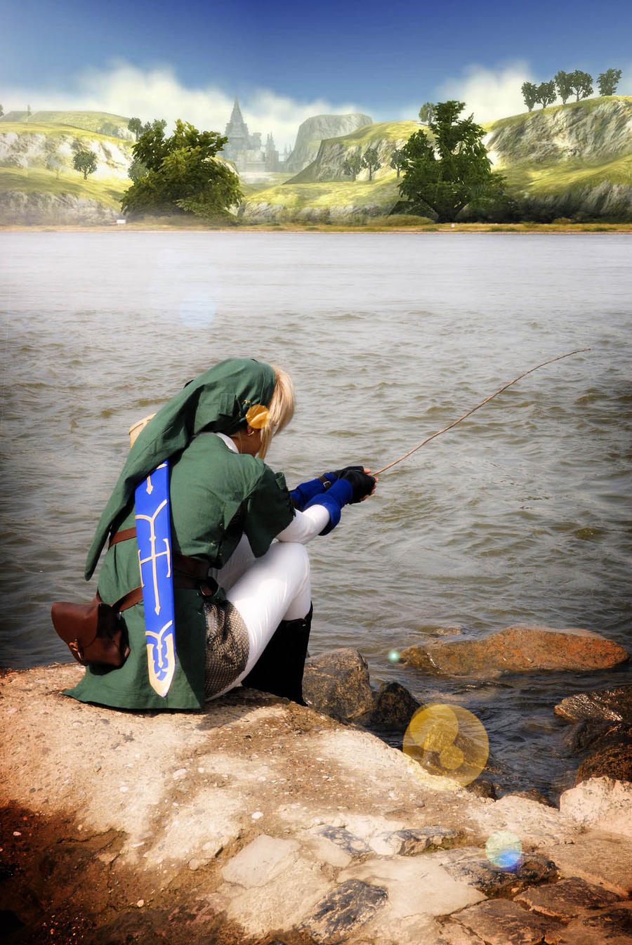 Link - fishing