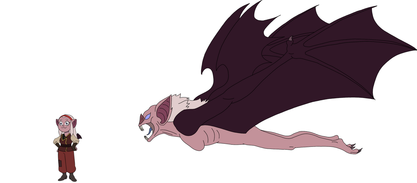 The Owl House - Amber’s 4 Winged Vampire Bat Form by