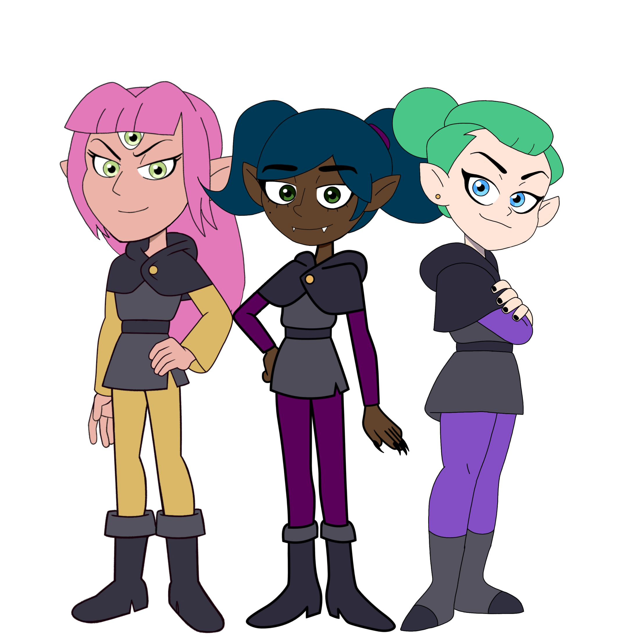 Hexside The Owl House OC - Matilda and her Hexside Friends by ...