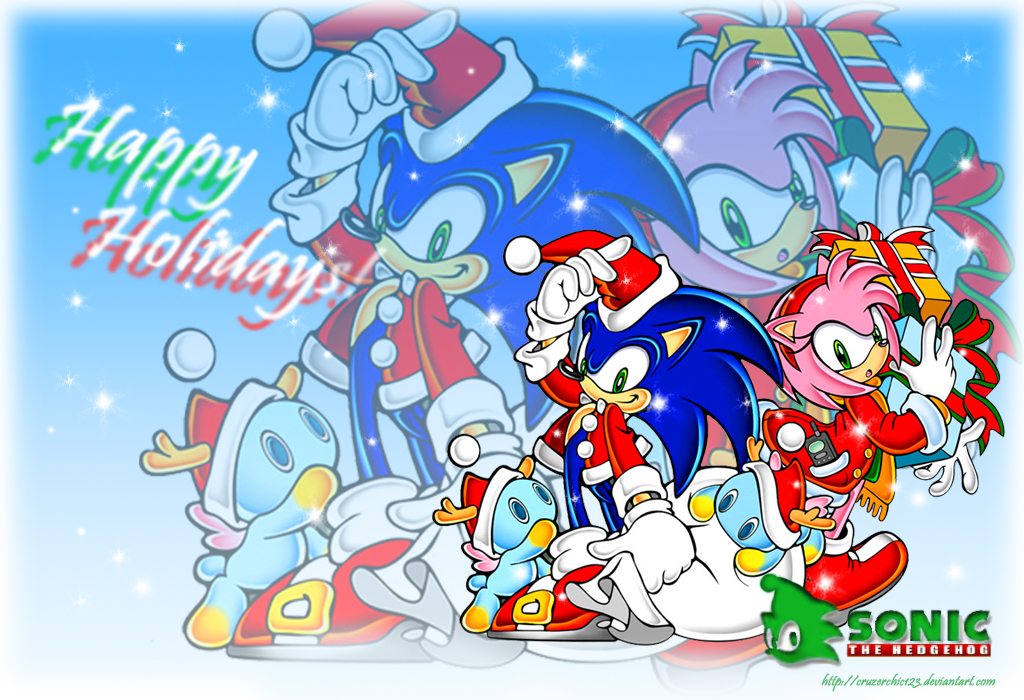 Wallpaper Sonic X Mas By Cruzerchic123 On Deviantart Wallpaper Sonic X Mas By Cruzerchic123 On Deviantart