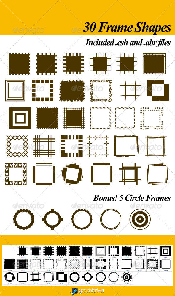 30 Frame Shapes by sarthony on DeviantArt