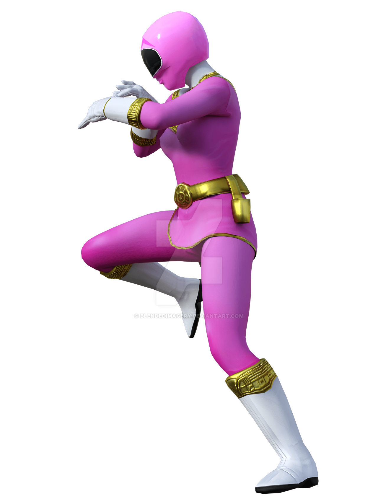 Pink Ranger by BlendedImagery on DeviantArt