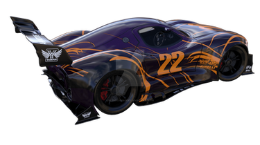 Yamaki GTX-R Purple Orange Setup