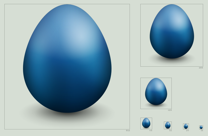 Twitter egg icon by hbielen