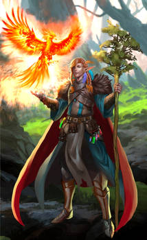 Elf Druid fire