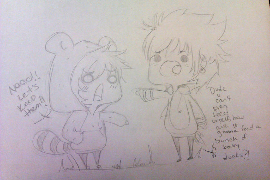 Chibi Mordecai and Rigby by LordOrochimaru-sama on DeviantArt