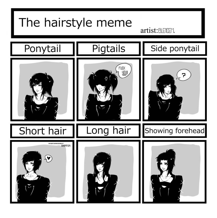 The hairstyle meme by Blencem on DeviantArt