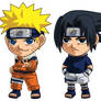 Naruto Team 7: Naruto + Sasuke