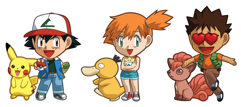 Pokemon Ash, Misty, Brock Sets