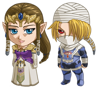 Zelda Set 2: Zelda and Sheik