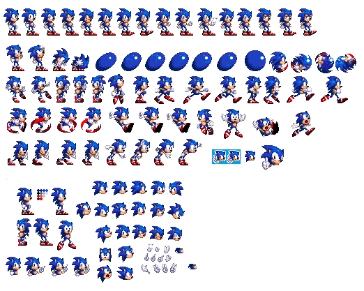 Sonic kid sprite sheet by BurnTheInfinitehog on DeviantArt