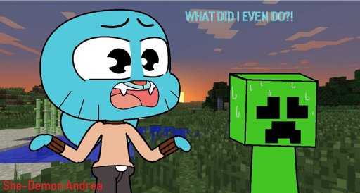 We wrote an episode of Gumball in Minecraft 