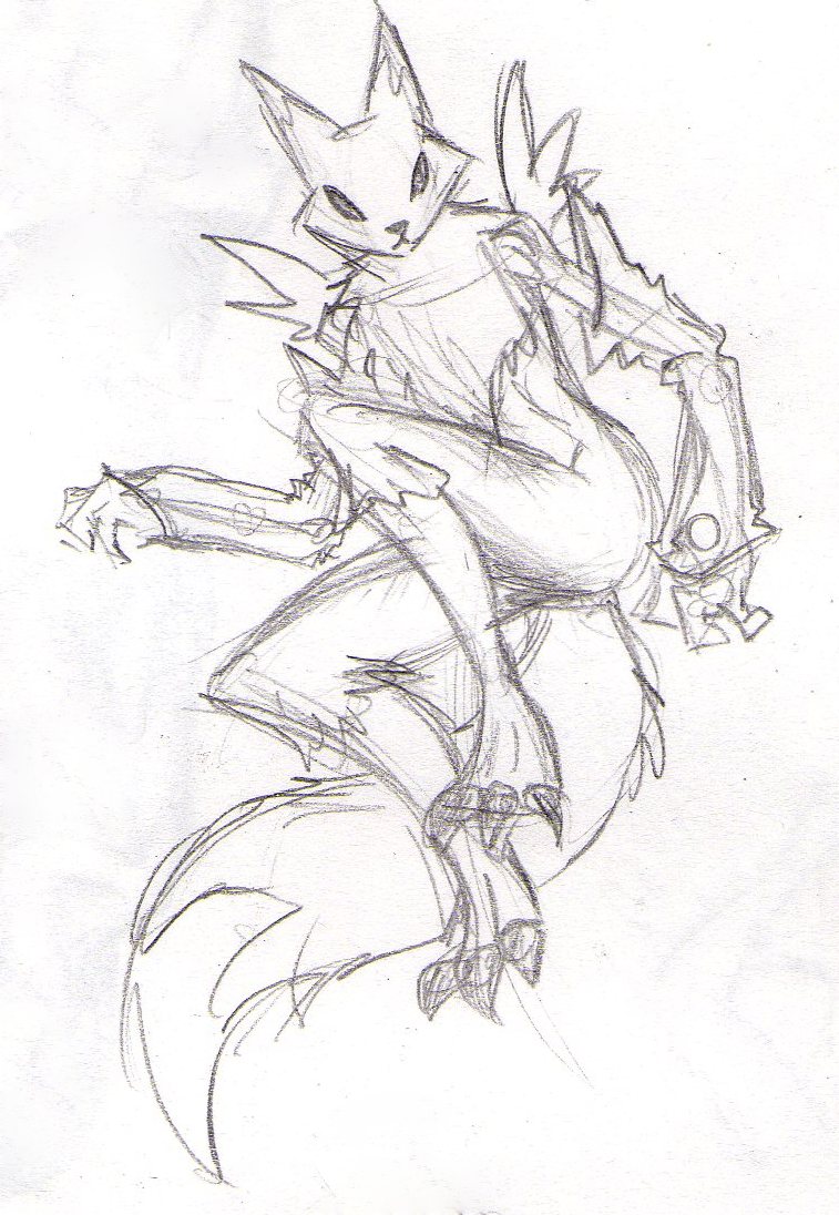 Renamon sketch