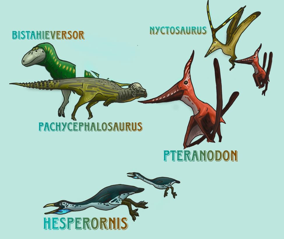 Costas del Cretacico Estadounidense Criaturas by GandhiDrawing on