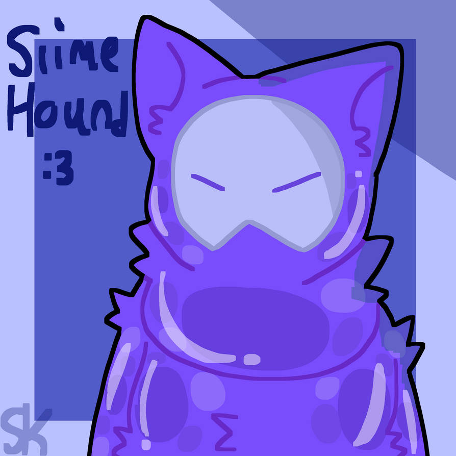 Slime pup x Slime hound with matching suits by sashakatz12 on