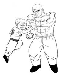 Tien and Kenmei training