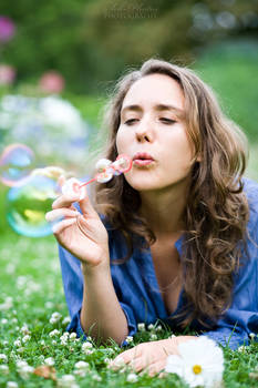 Bubble portrait #2 - Sandrine