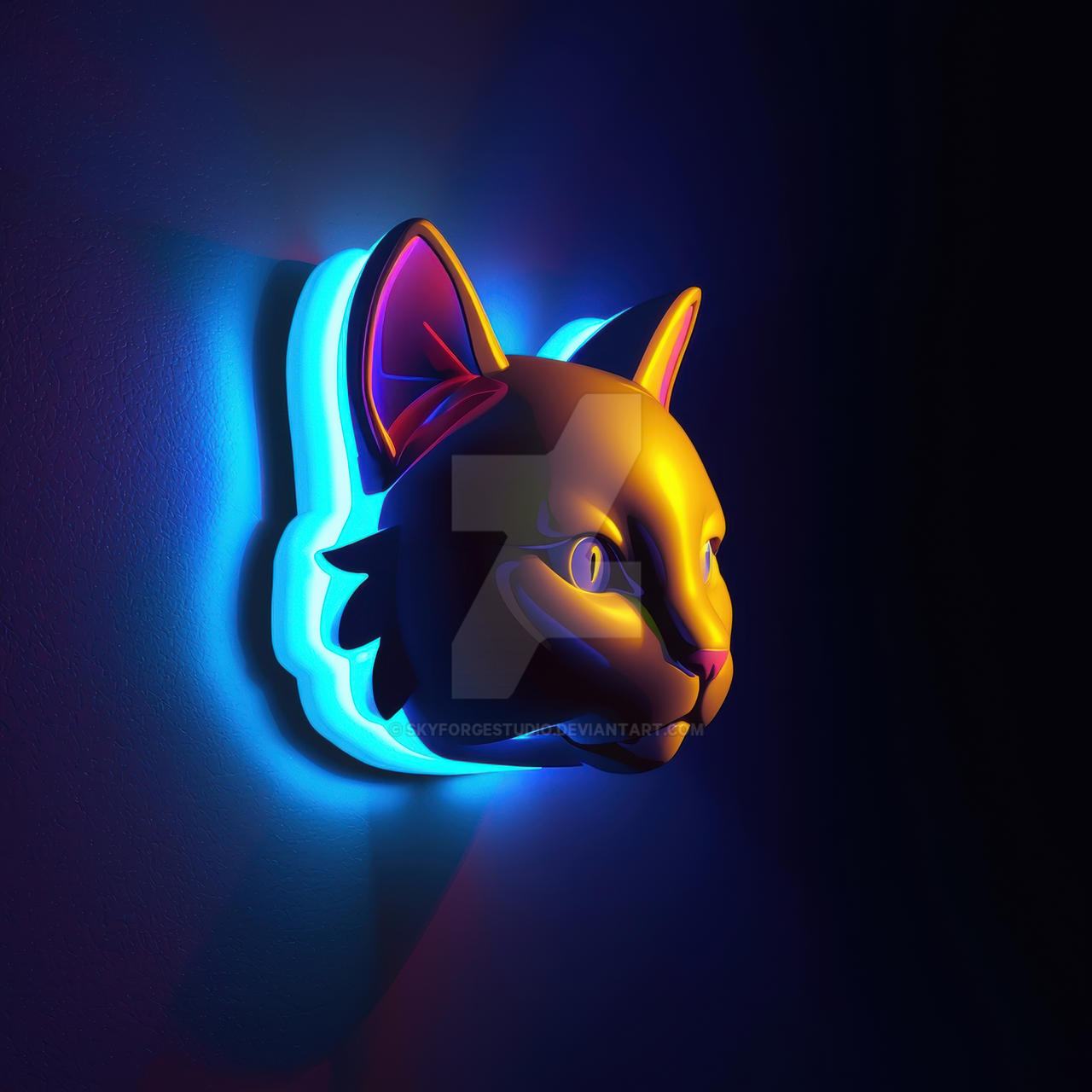 Kitylucid-origin Logo on the left made of a cat s