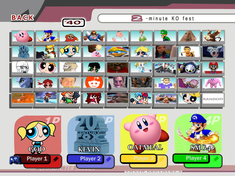 Brawl roster by thatsmashguy on DeviantArt