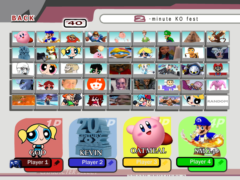 Brawl roster by thatsmashguy on DeviantArt