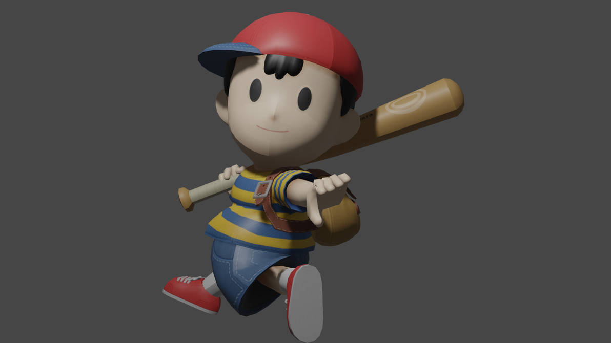 Ness Melee render remake by thatsmashguy on DeviantArt