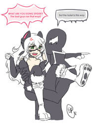 Goddammit Symbiote Spidey! by YestherDey