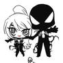 Chibi Symbiote Couple