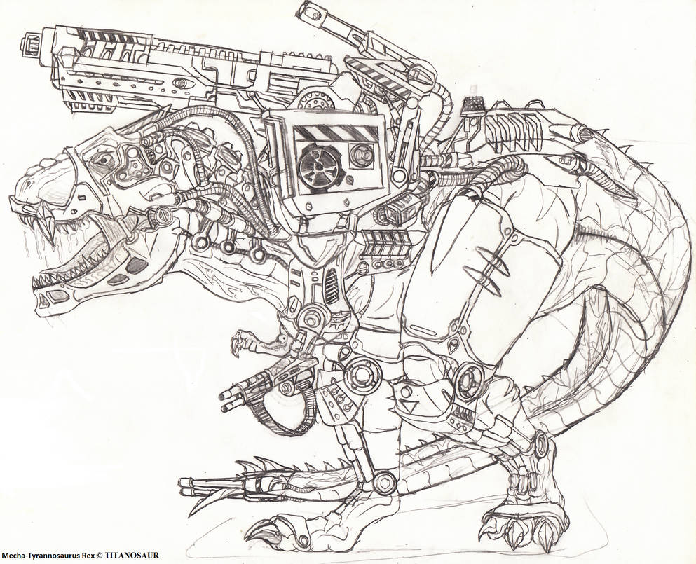 Mecha-Tyrannosaurus Rex by TITANOSAUR on DeviantArt