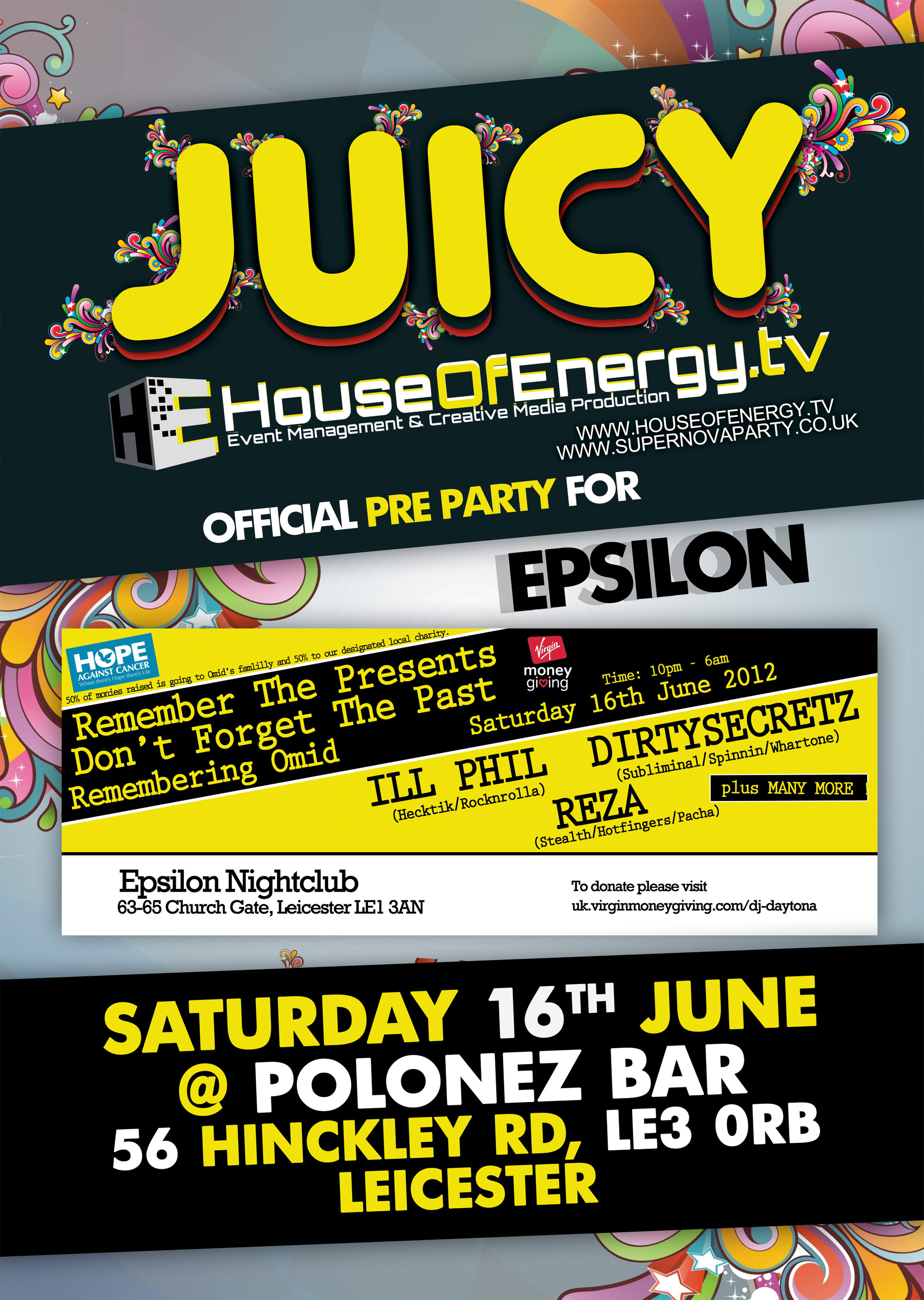 Juicy 16 June Leicester