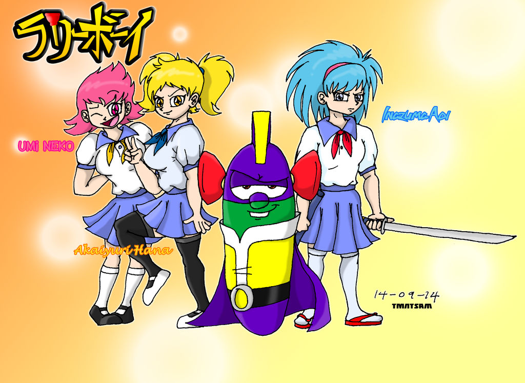 Larry Animation Character Larryboy the Anime Main Cast by tmntsam on DeviantArt