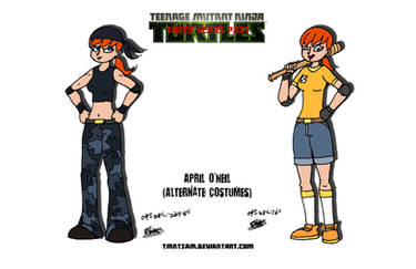 TMNT 3YP - April's Alternate Costumes