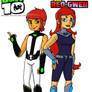 Ben 10 - Red Ben and Red Gwen