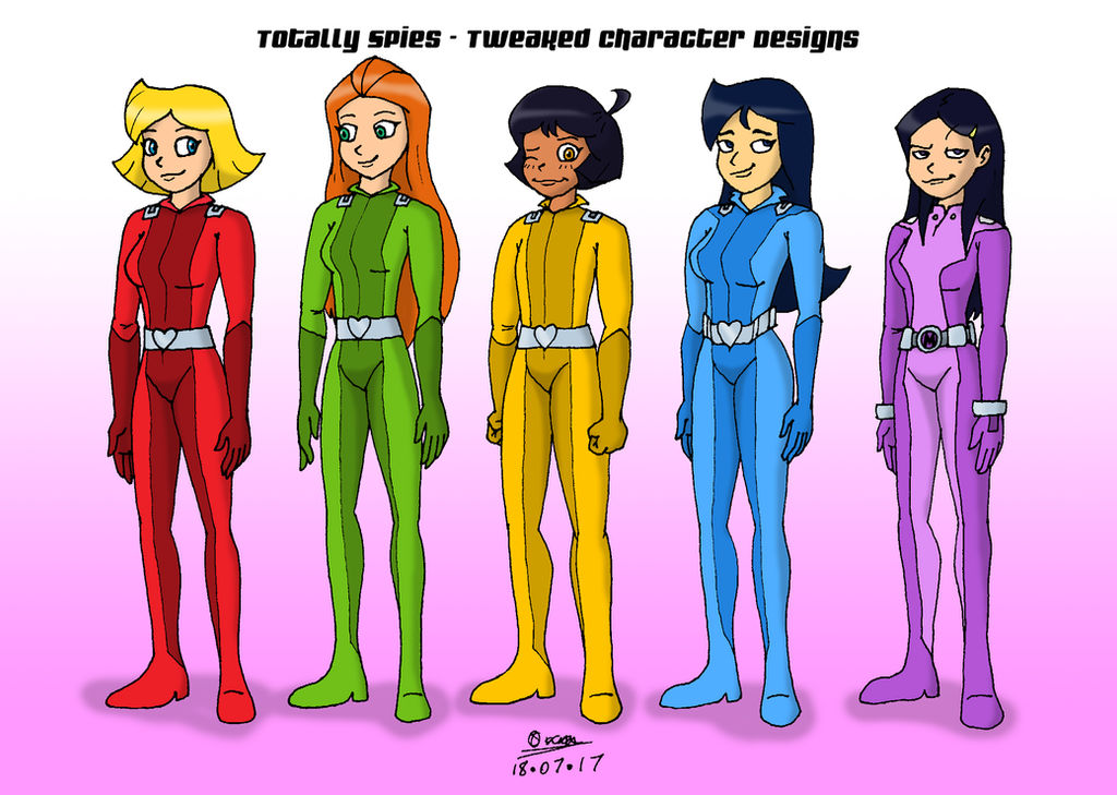 Totally Spies Tweaked Character Designs By Tmntsam On Deviantart