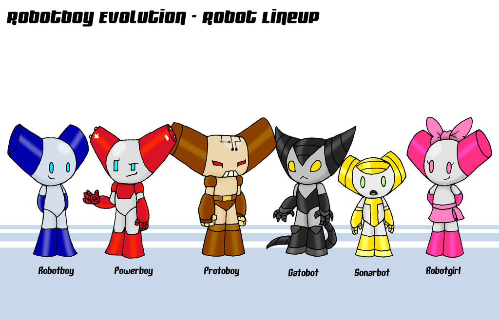 Ronotboy Robotboy Evolution Robot Lineup by tmntsam on DeviantArt