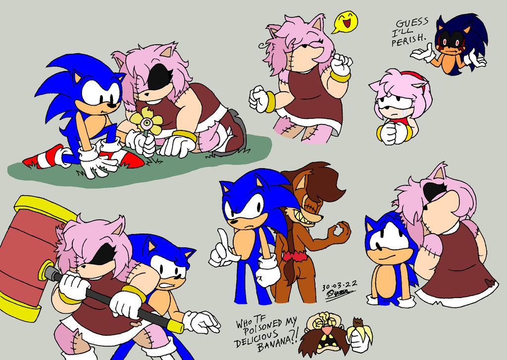 Oodles of Doodles — sonic not liking amy's strawberry shortcake is