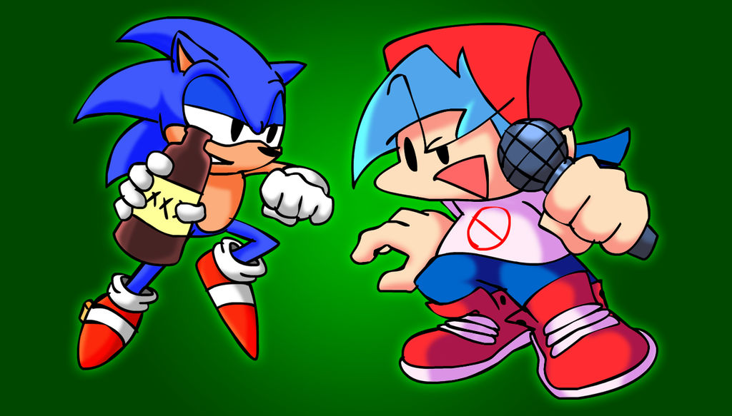 Sonic 1 Sprites Over Dorkly Sonic [Friday Night Funkin'] [Mods]