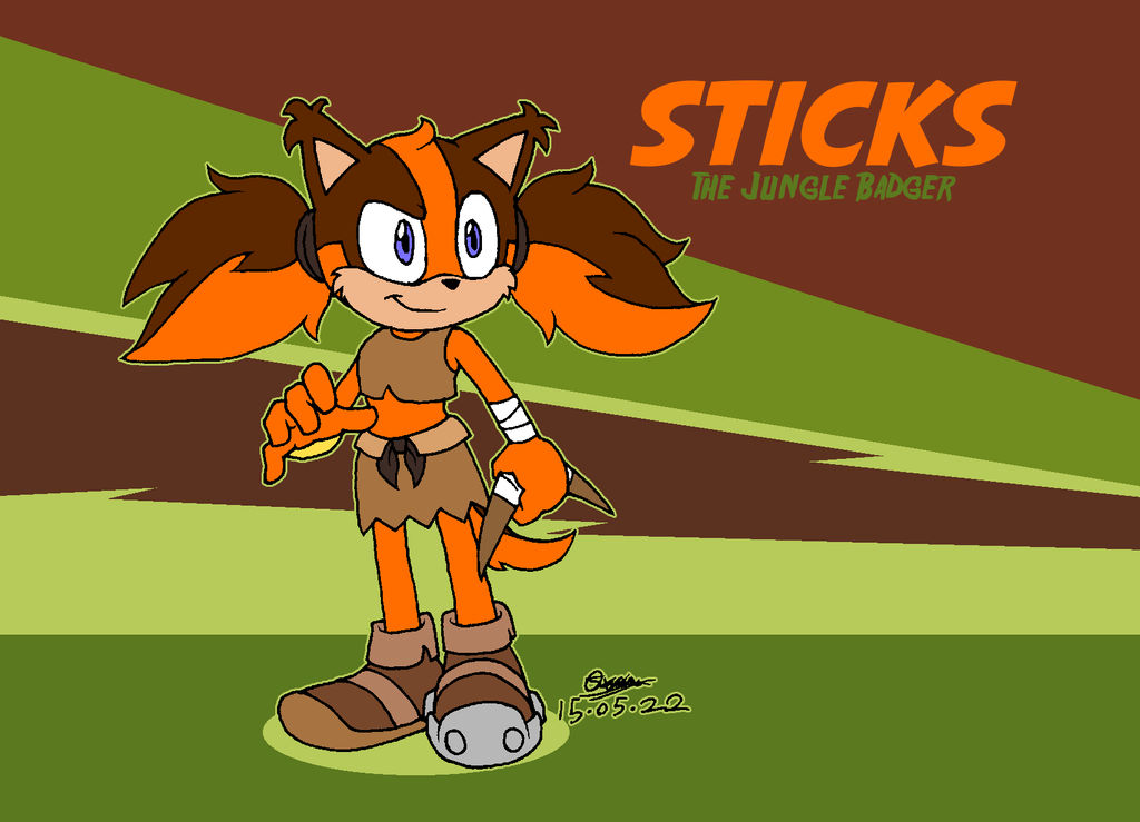 Sticks the Badger - Sonic 3 Style by akumath on DeviantArt