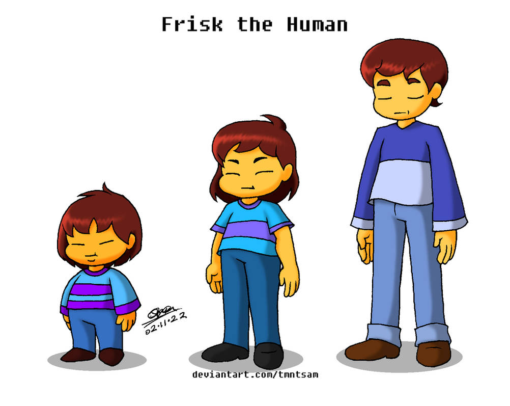 Frisk Age Progression (2022) by tmntsam on DeviantArt