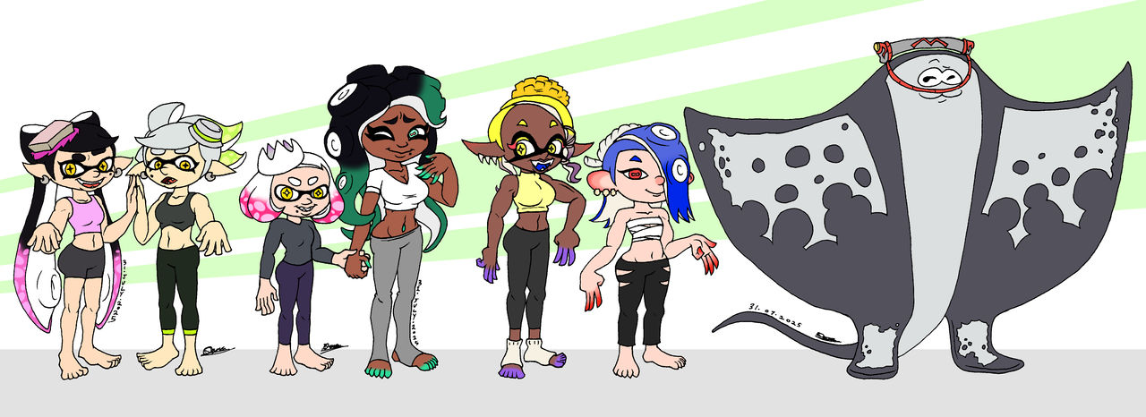 Splatoon Types Splatoon Idols Headcanon Heights and Bodytypes by tmntsam on DeviantArt