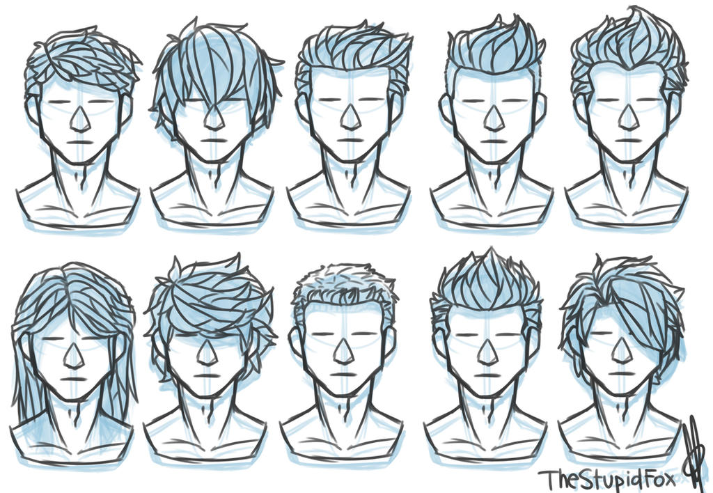 Random Hairstyles Male by TheStupidFox on DeviantArt