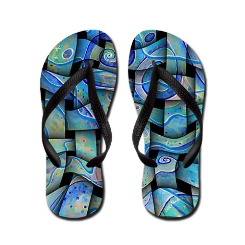 santoshirts abstract flipflop