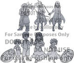 Lineart Commission Sample: the Hobbit by dawnshue