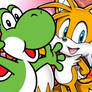 Yoshi and Tails